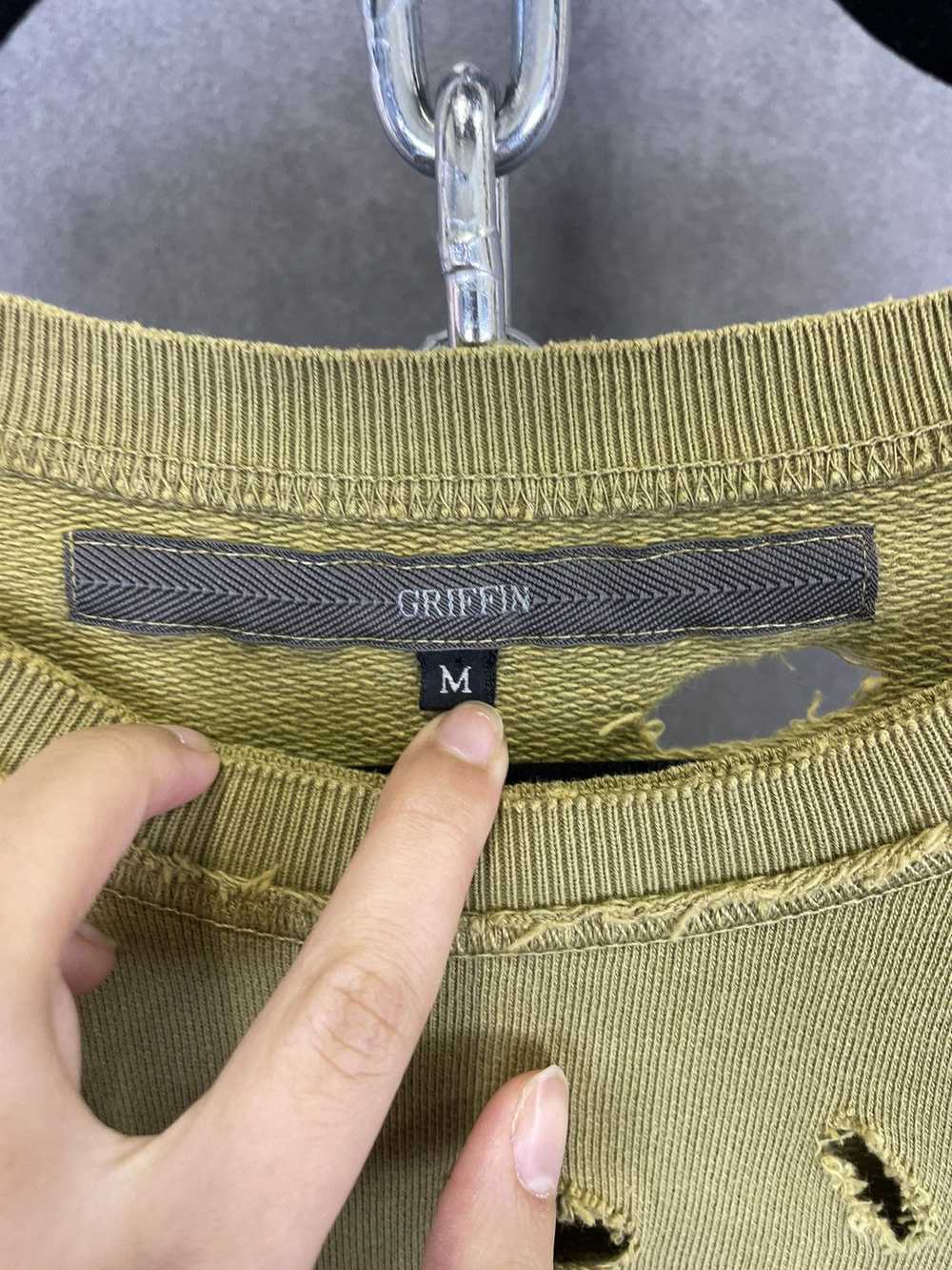 Griffin × Streetwear Griffin blade cut sweater gr… - image 3