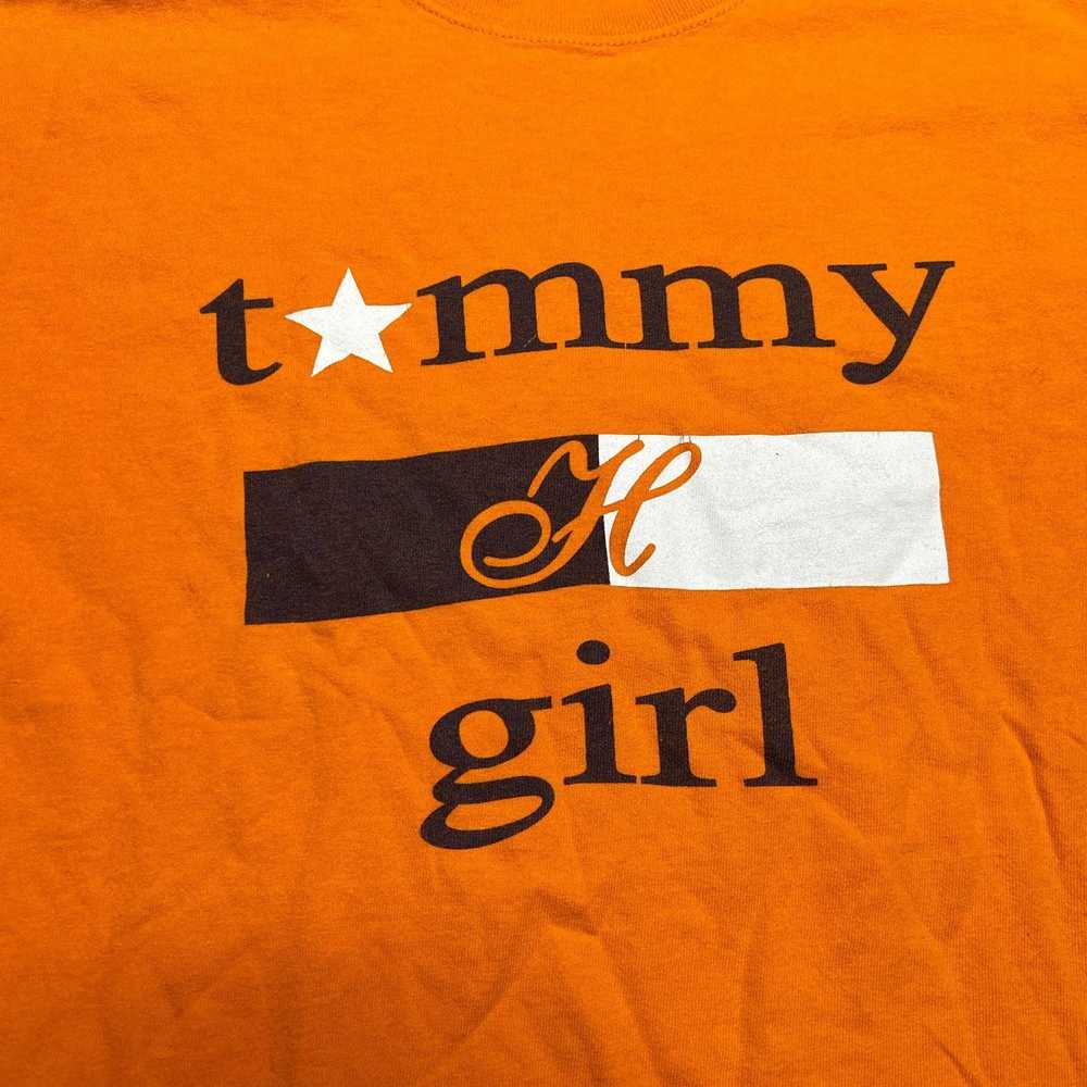 Tommy Hilfiger Vintage Tommy H Girl Orange Tee - image 2