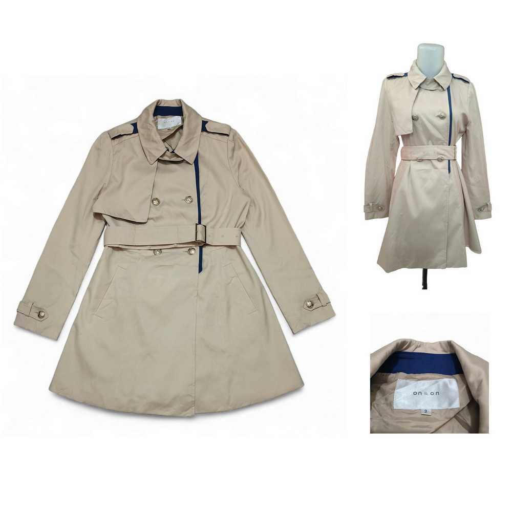 Designer On & On Women Beige Korean Trench Coat - image 1