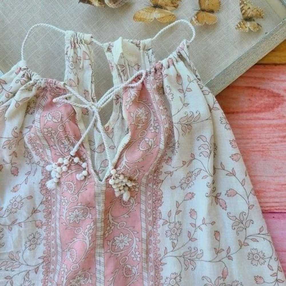 Love Sam White/Pink Romantic Floral Print Cotton … - image 2