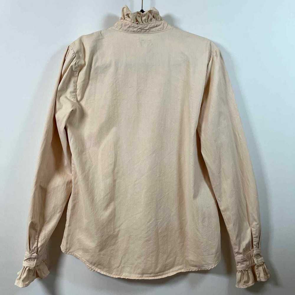 Eve Denim Button Down Size S Cotton Blouse Long S… - image 3