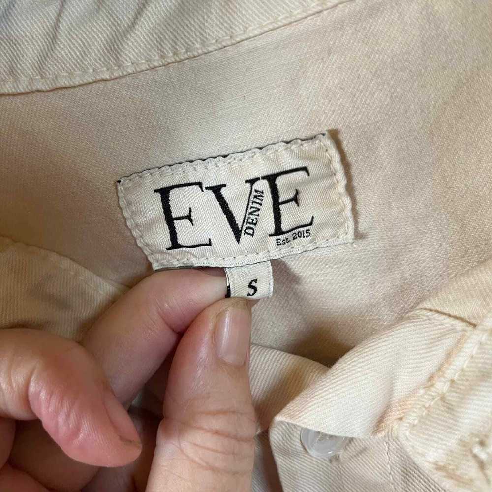 Eve Denim Button Down Size S Cotton Blouse Long S… - image 4