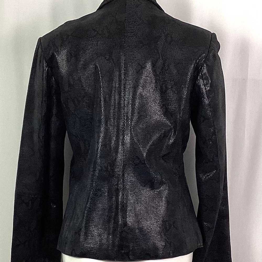 Bernardo-snakeskin, leather jacket-women’s M - image 7