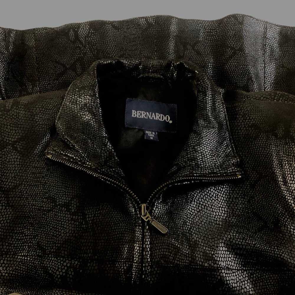 Bernardo-snakeskin, leather jacket-women’s M - image 8