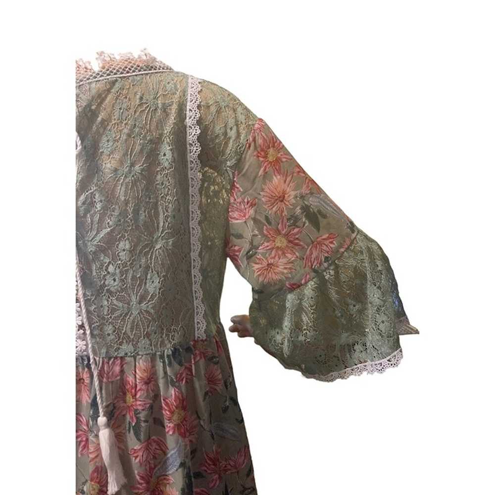 POL Woman's Crochet Lace Flutter Sleeve Kimono To… - image 8