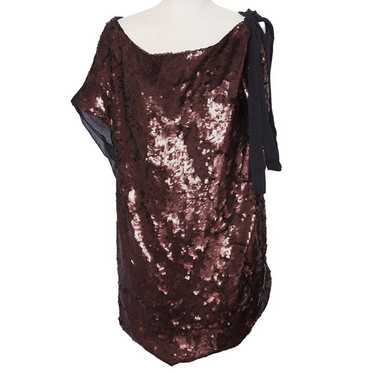 Robert Rodriguez Sequined and Sheer Top, Size 8, D