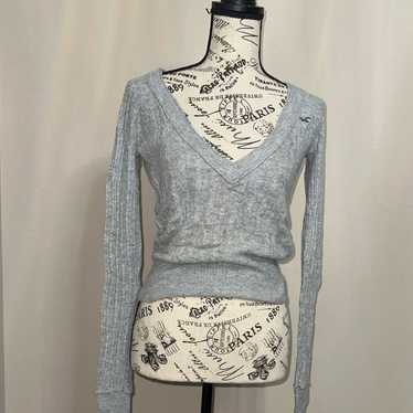 Vintage Grey Hollister Sweater Y2K