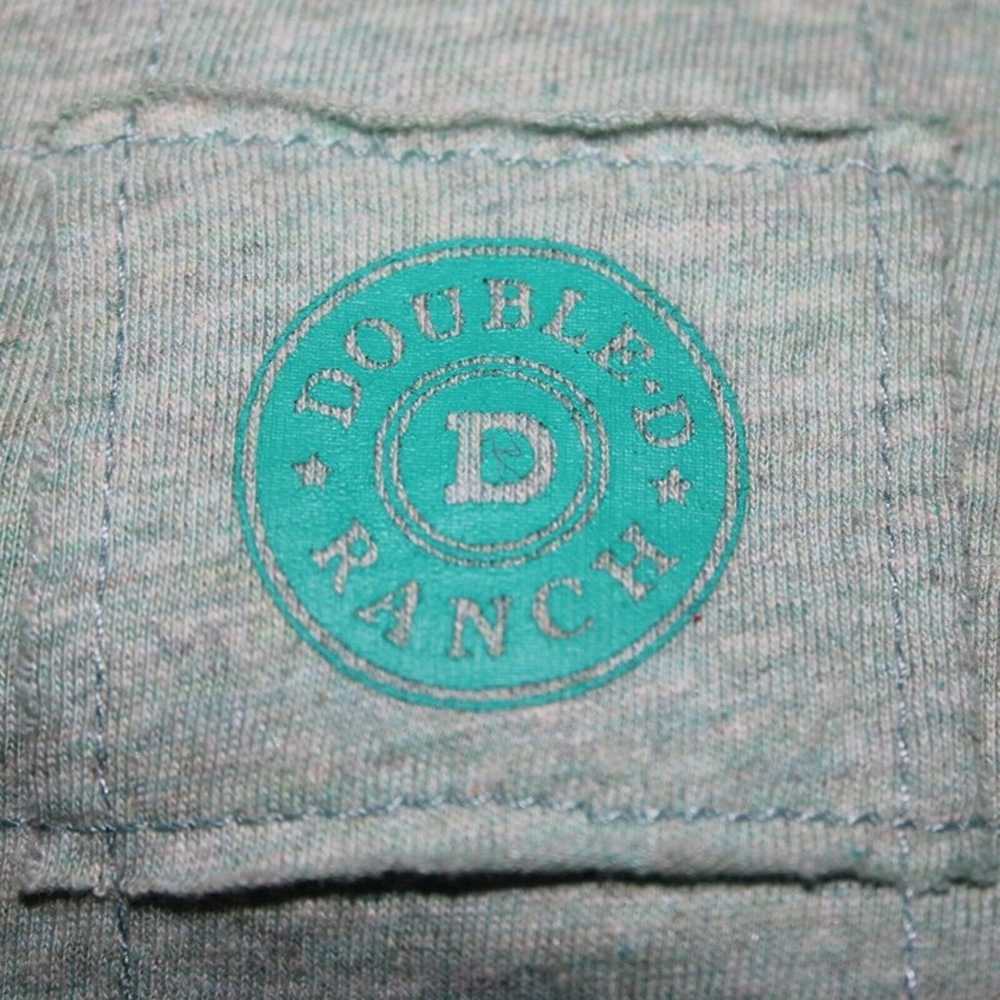 Double D Ranch Sz M Aqua Blue Multi Color Embroid… - image 9