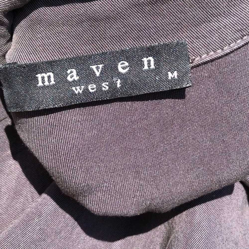 Anthropologie Maven West Medium Gray Button Down … - image 8