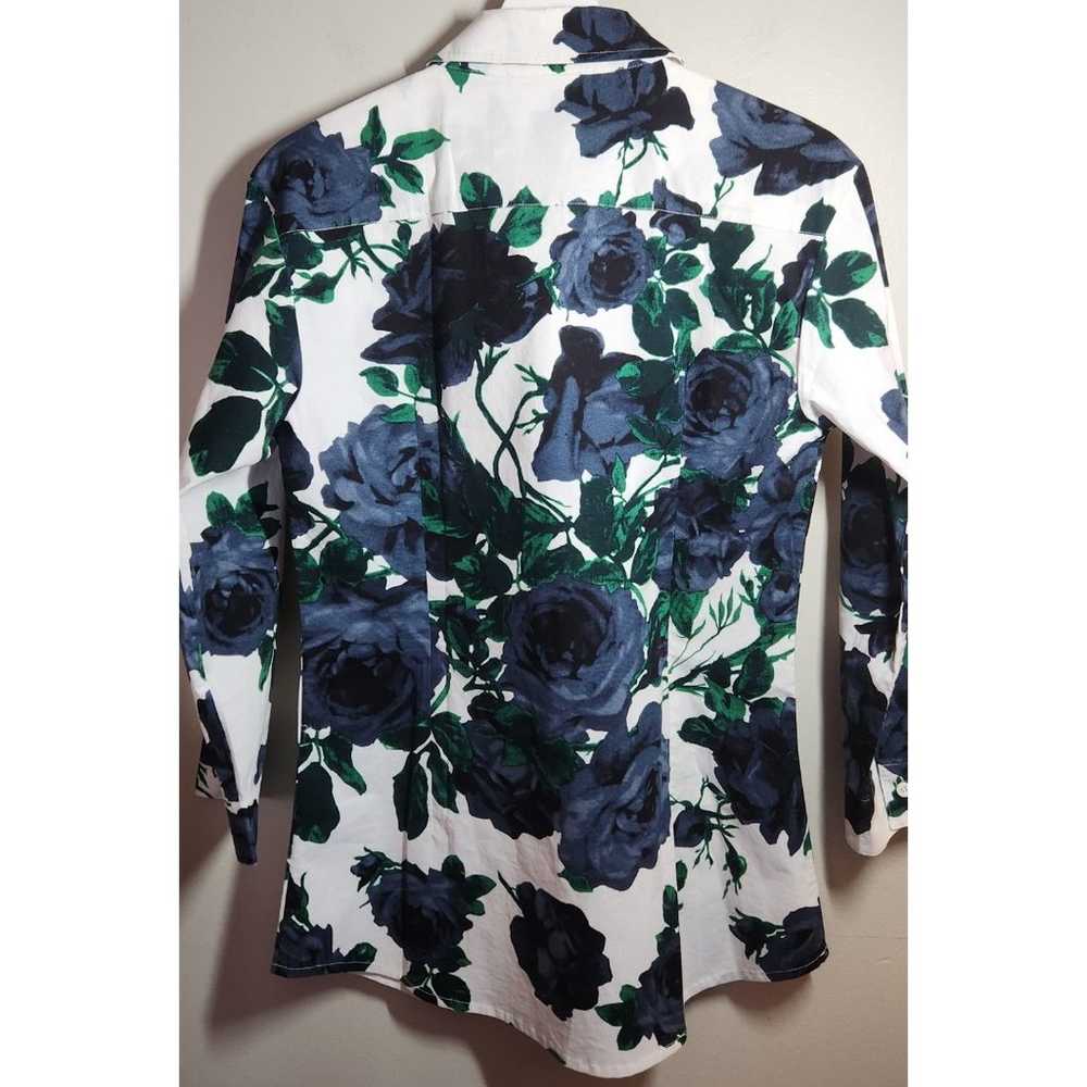 Samantha Sung Audrey Style Floral Collared Shirt,… - image 2