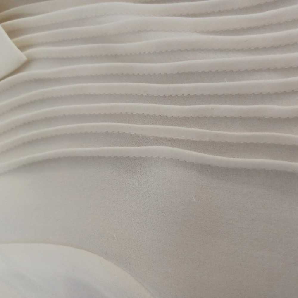 Paige Shea Silk Blouse Long Sleeve Pleats Detail … - image 11