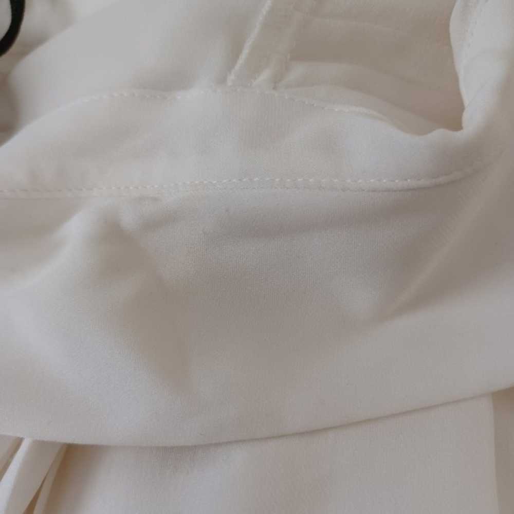 Paige Shea Silk Blouse Long Sleeve Pleats Detail … - image 7