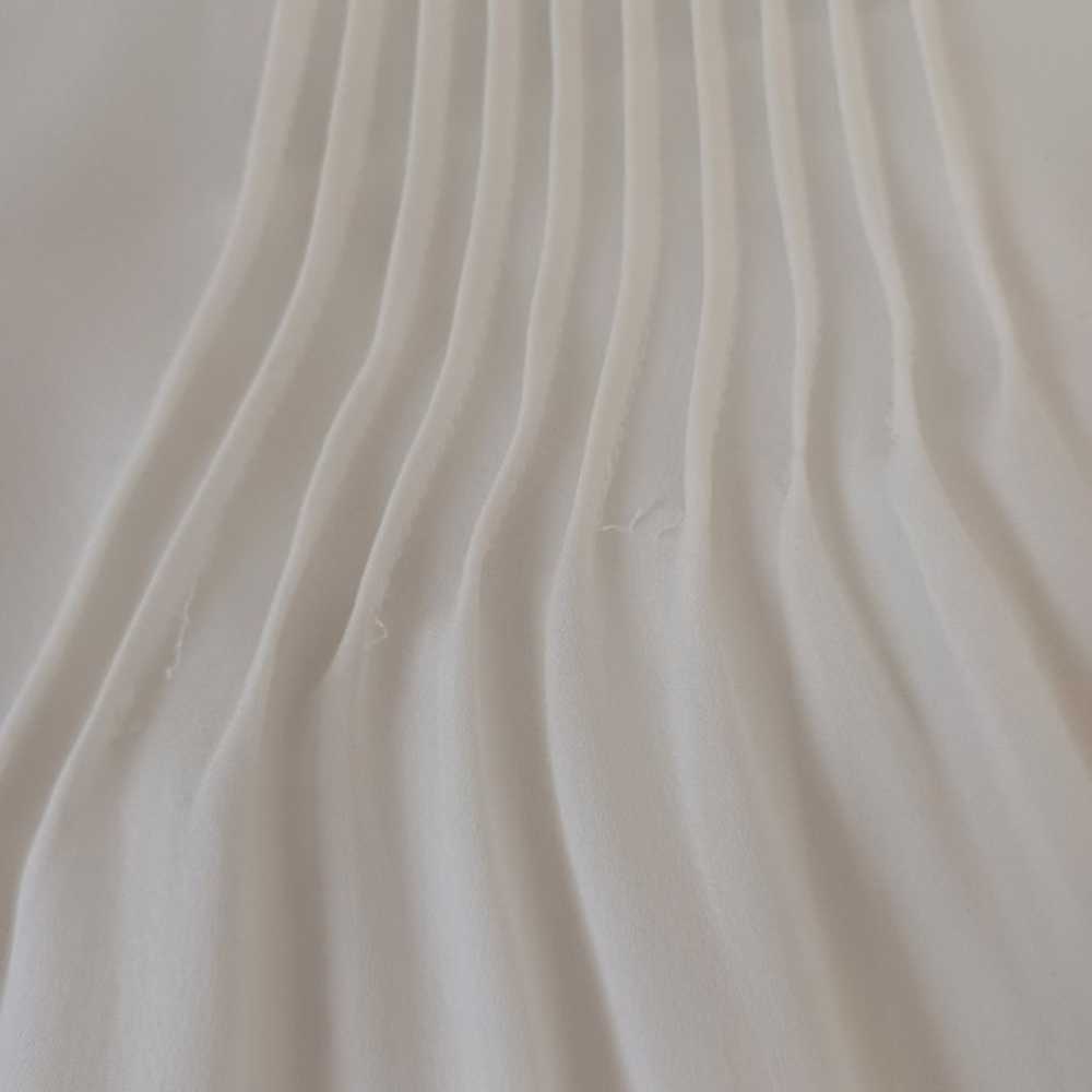 Paige Shea Silk Blouse Long Sleeve Pleats Detail … - image 9