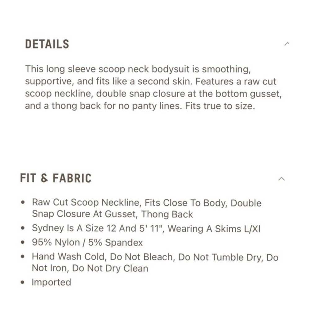 NEW Skims Essential Scoop Neck Long Sleeve Bodysu… - image 10