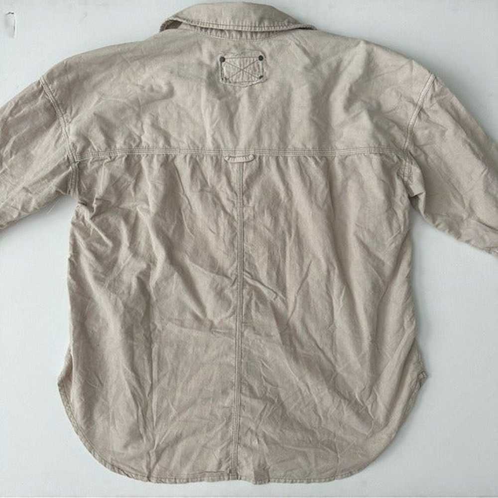 We The Free Baby Cord Buttondown Shirt Size L Wom… - image 10