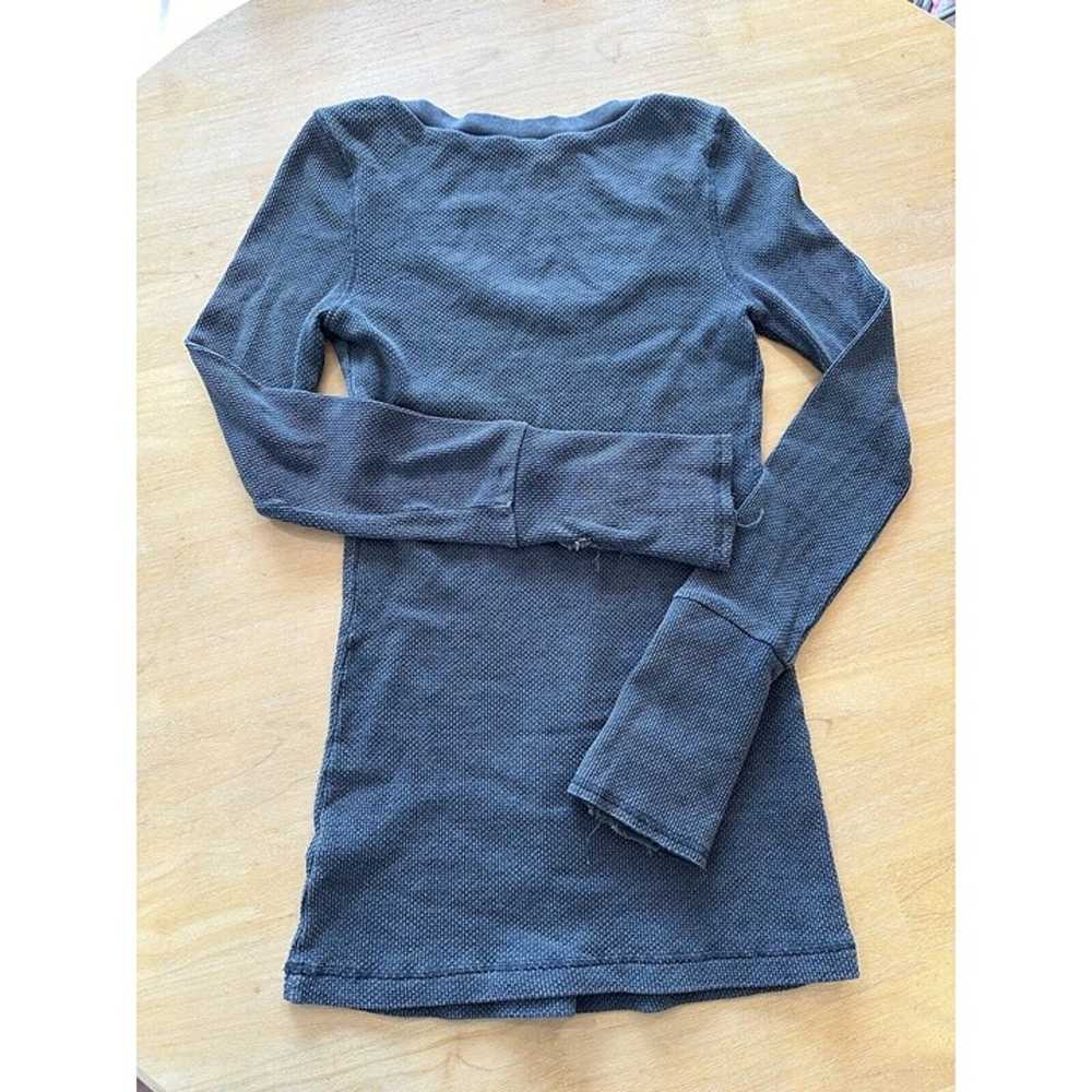 RARE Free People Gray Moto Motor Cuff Thermal But… - image 9