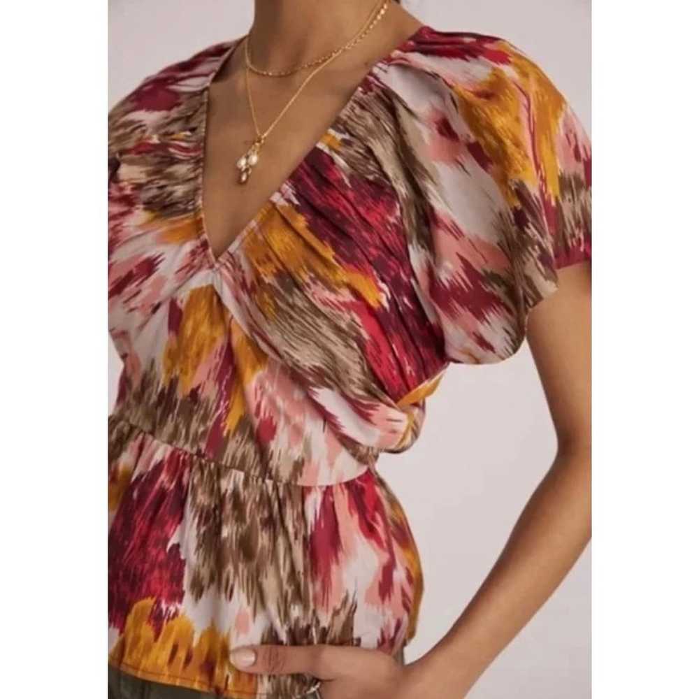 Anthropologie Love The Label Painterly Open-Back … - image 2