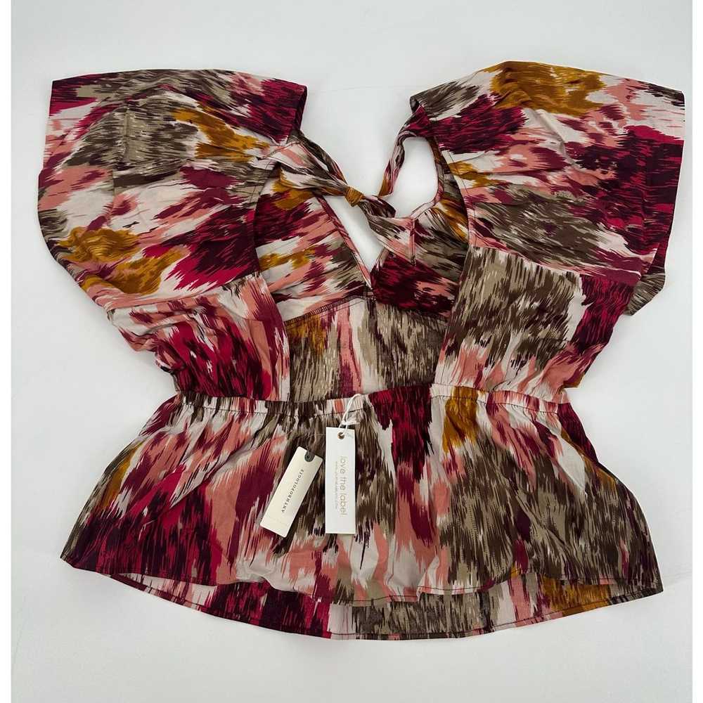 Anthropologie Love The Label Painterly Open-Back … - image 6