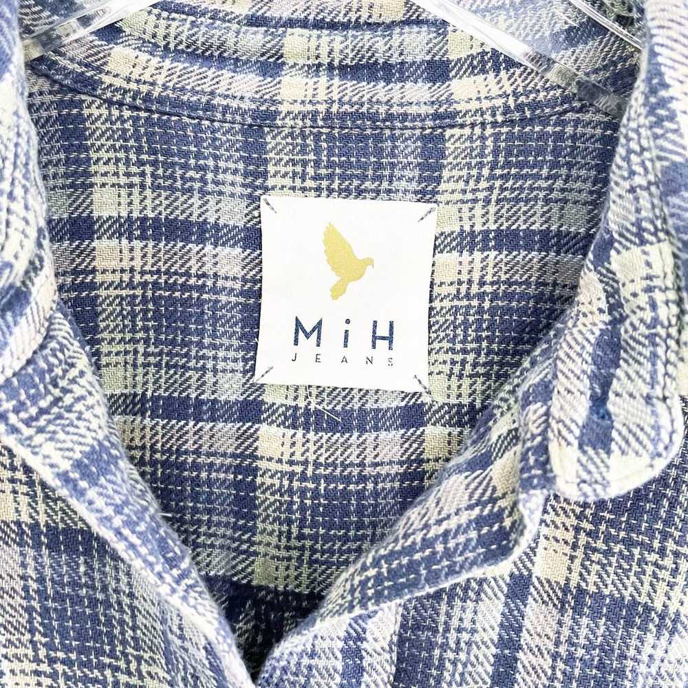 MiH Jeans Plaid Flannel Popover Top - image 3