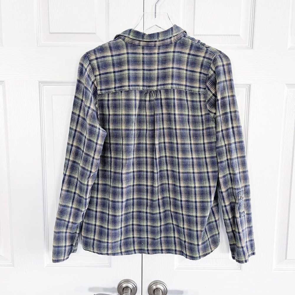 MiH Jeans Plaid Flannel Popover Top - image 6