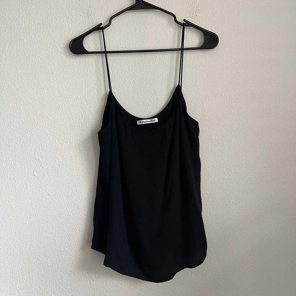 Reformation U Neckline Tank Top Blouse - image 1