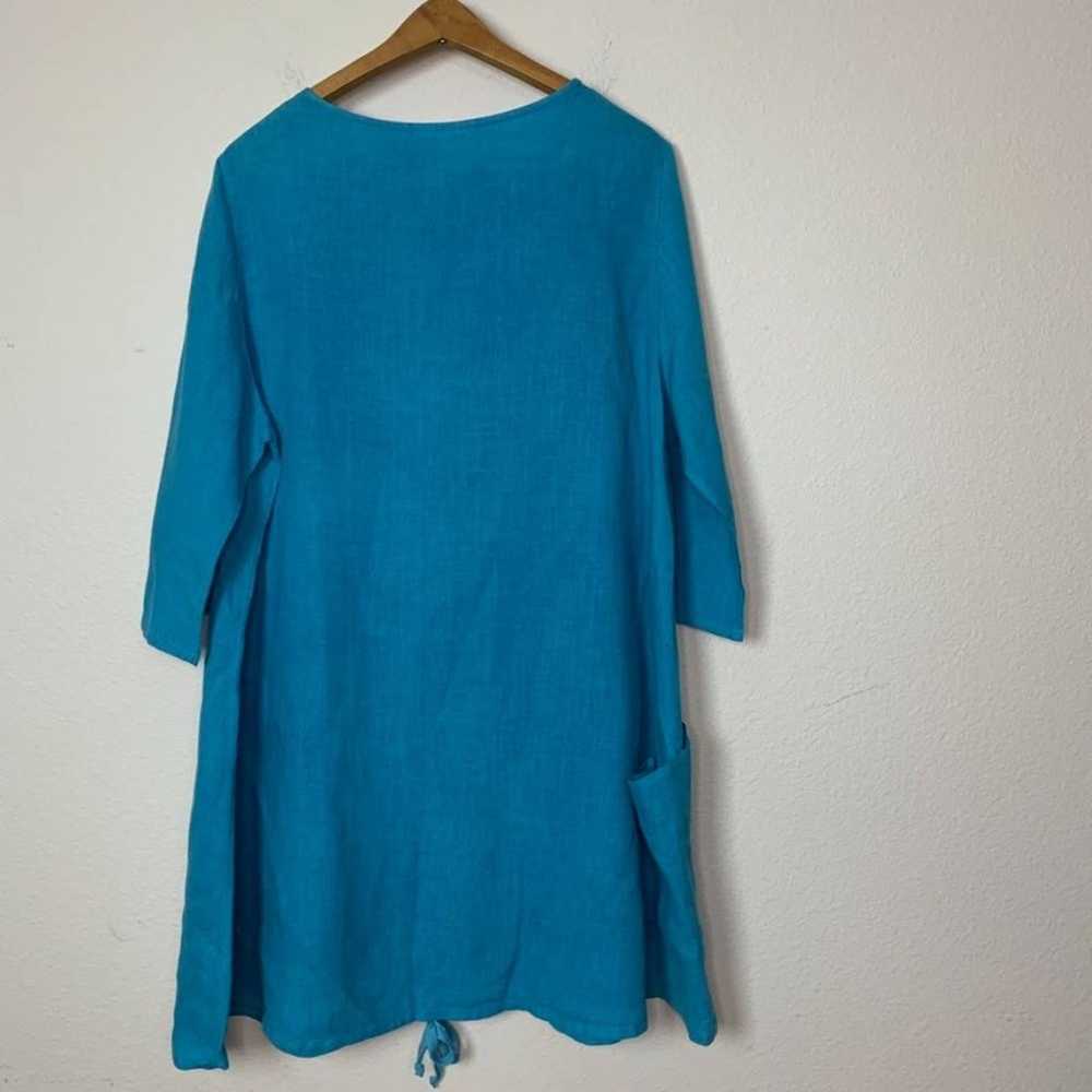 bryn WALKER 100% Linen Tunic Top With Pockets - image 10