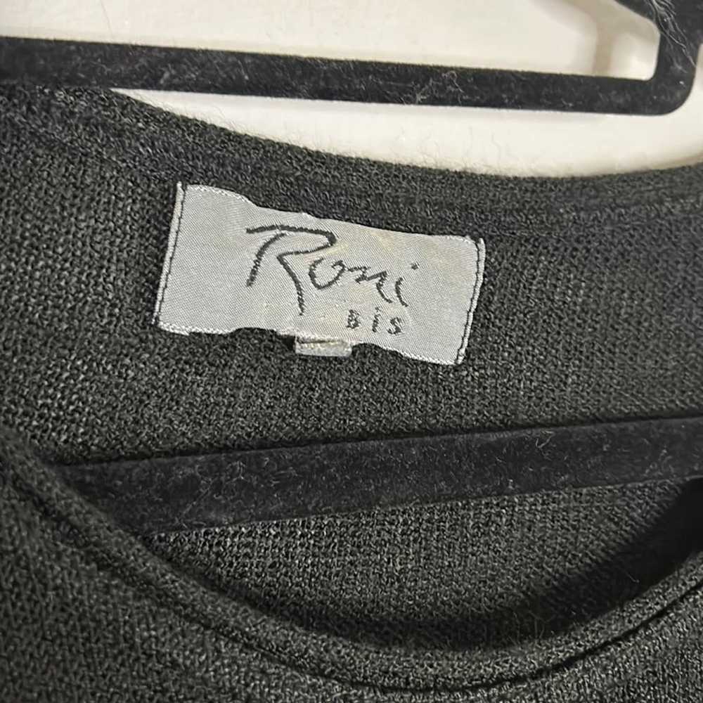 Vintage Roni Bis Medium/large black shirt sleeve … - image 5