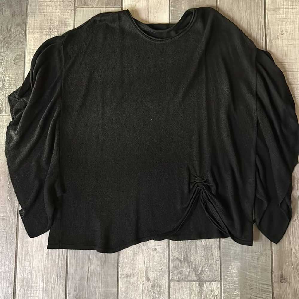 Vintage Roni Bis Medium/large black shirt sleeve … - image 8