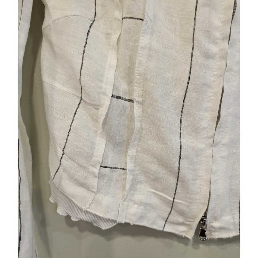 Inizio White Grey Stripe Long Sleeve Button Down - image 3