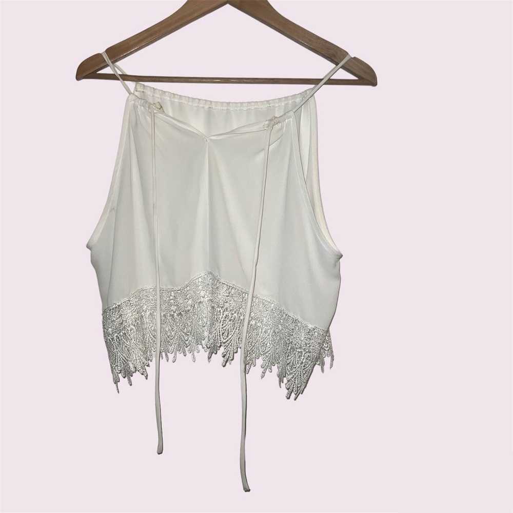 White color printed pattern cotton ladies crop top at best price in