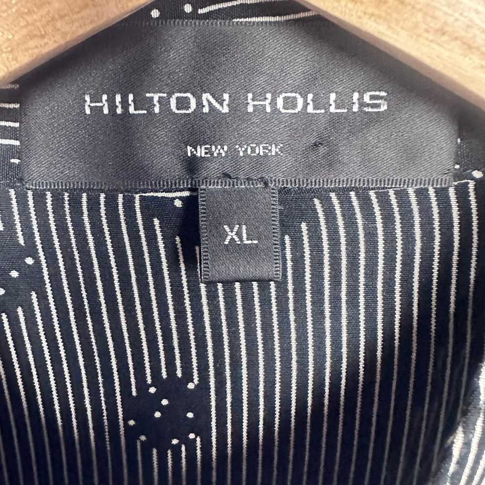 Hilton Hollis Button Up Shirt Sz XL Black Stripe … - image 2