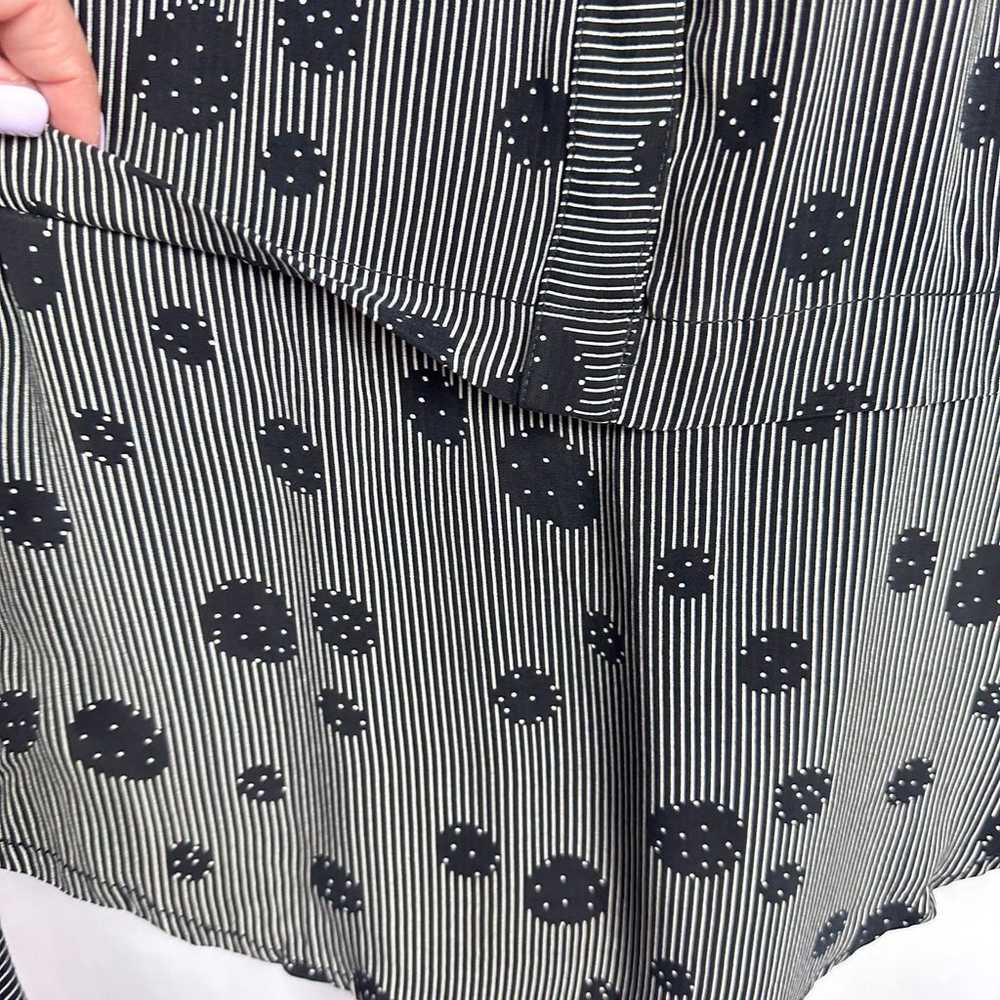 Hilton Hollis Button Up Shirt Sz XL Black Stripe … - image 4