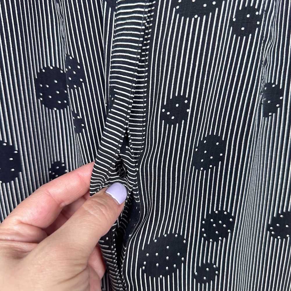 Hilton Hollis Button Up Shirt Sz XL Black Stripe … - image 6