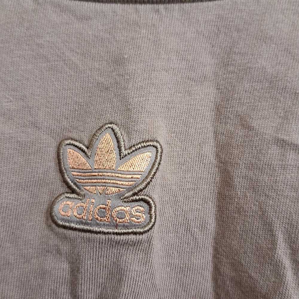 Adidas • Brown Cropped Short Sleeve Tshirt Plus S… - image 6
