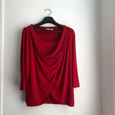 Sz XL Red Cato Pullover Tunic Top