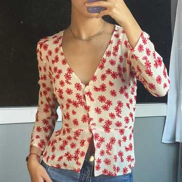 Reformation top with  floral print