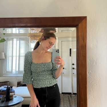 Reformation Ditsy Floral Top