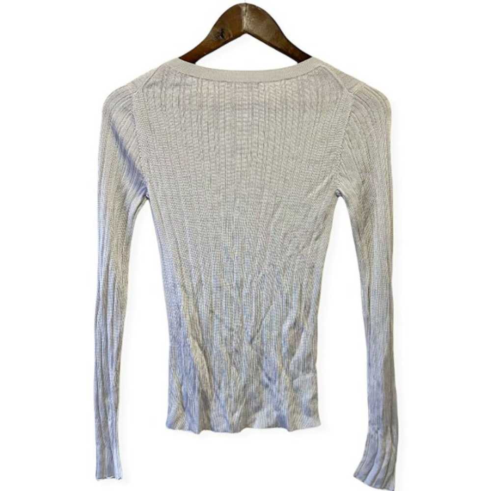 Vince Women's Size XS Variegated Rib Long Sleeve … - image 2