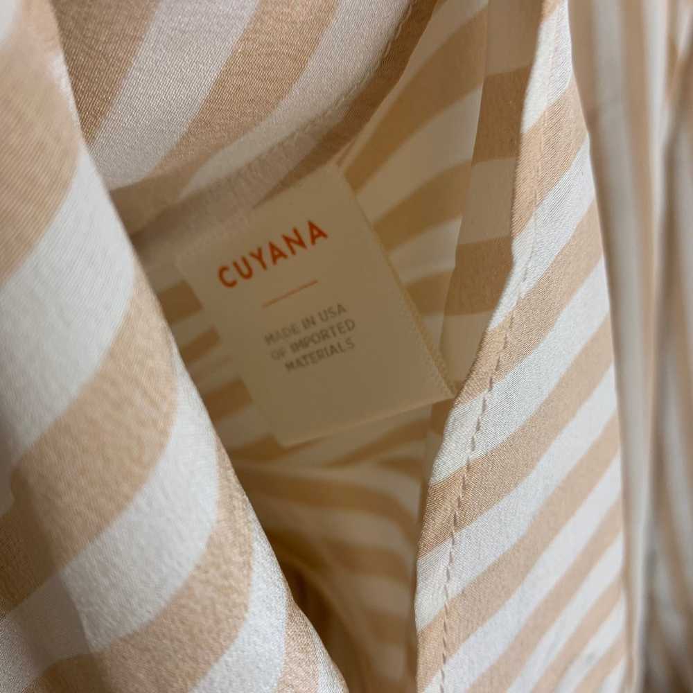 Cuyana Silk Wrap Blouse • Striped • XS - image 6
