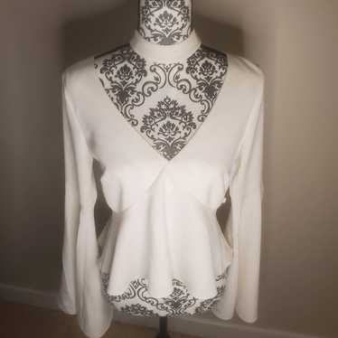 Likely Haley Bell Sleeve Choker Blouse
