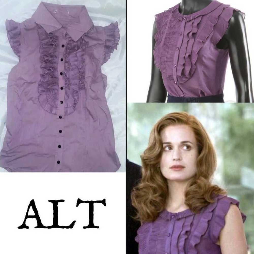 ASO Esme Cullen purple blouse Twilight ALT - image 1