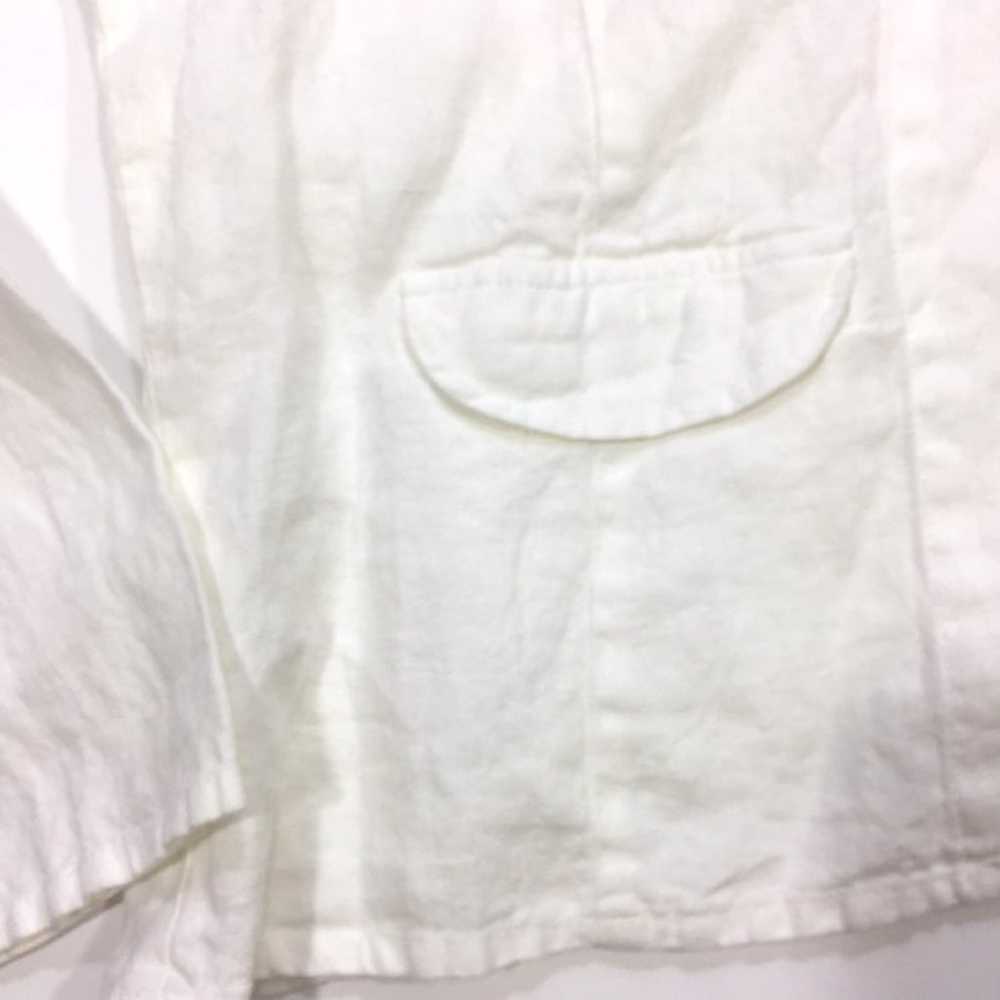 Flax Linen Button Front Blouse - image 4