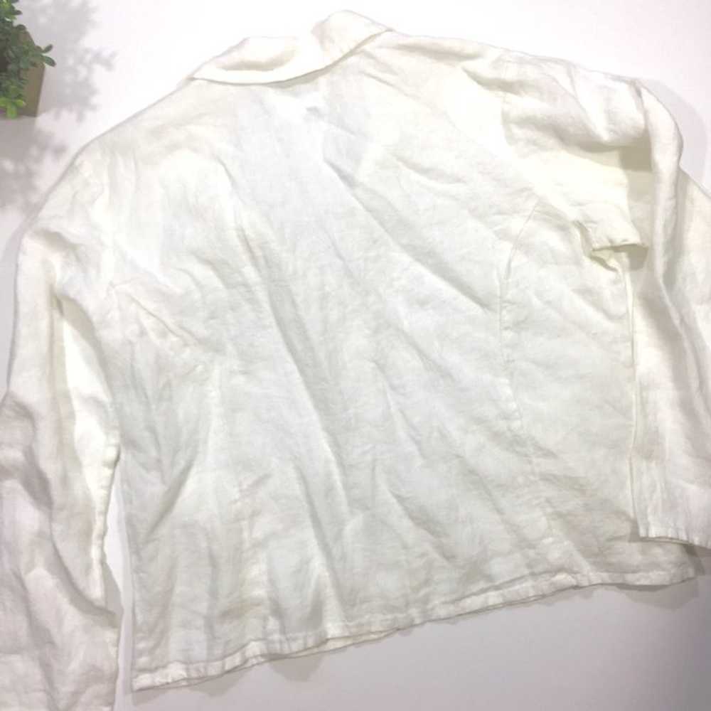 Flax Linen Button Front Blouse - image 7