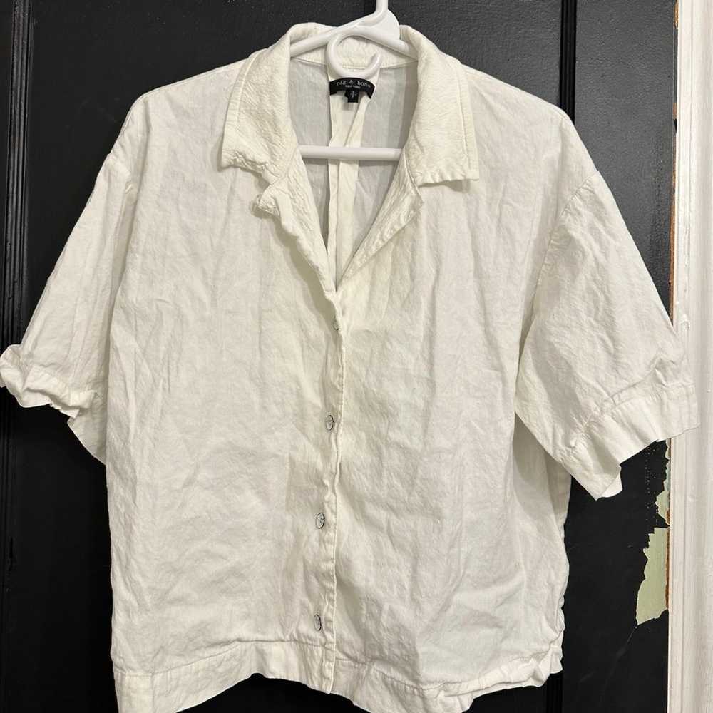 Rag & Bone / Reed Linen Blend Shirt - image 4