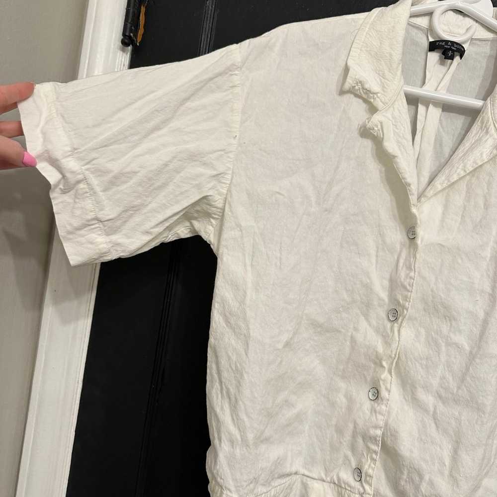 Rag & Bone / Reed Linen Blend Shirt - image 5