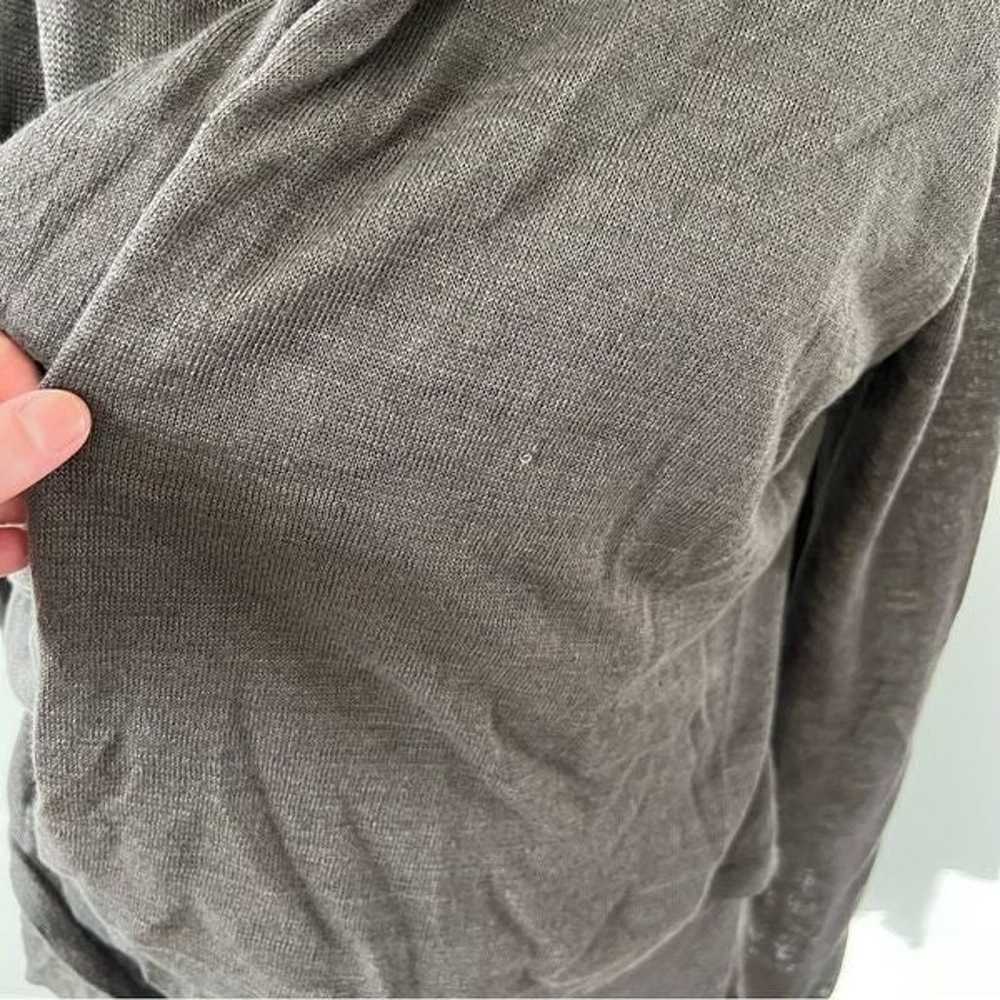 Diane Von Furtstenburg Grey Wool Blend Wrap sweat… - image 10