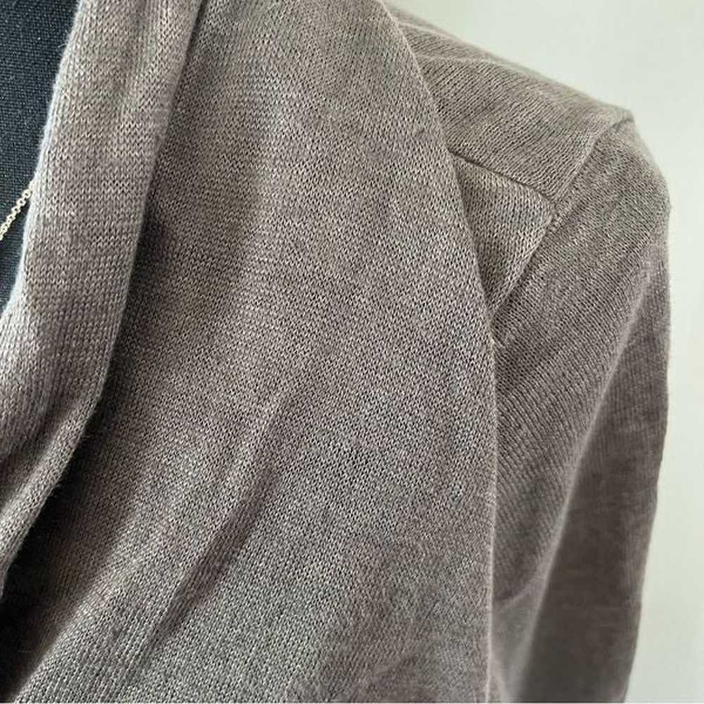 Diane Von Furtstenburg Grey Wool Blend Wrap sweat… - image 5