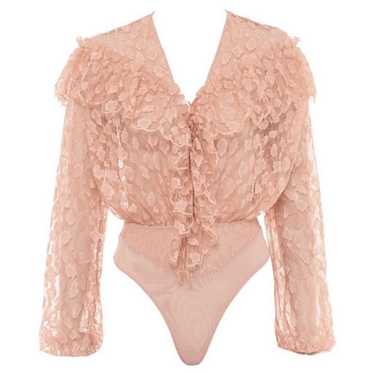 House of CB Veronica Blush Frill Lace Bodysuit - image 1