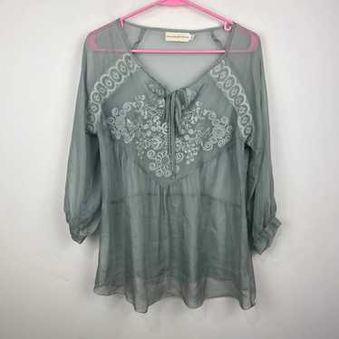 Johnny Was 4LoveandLiberty Silk Sheer Tunic Lace T