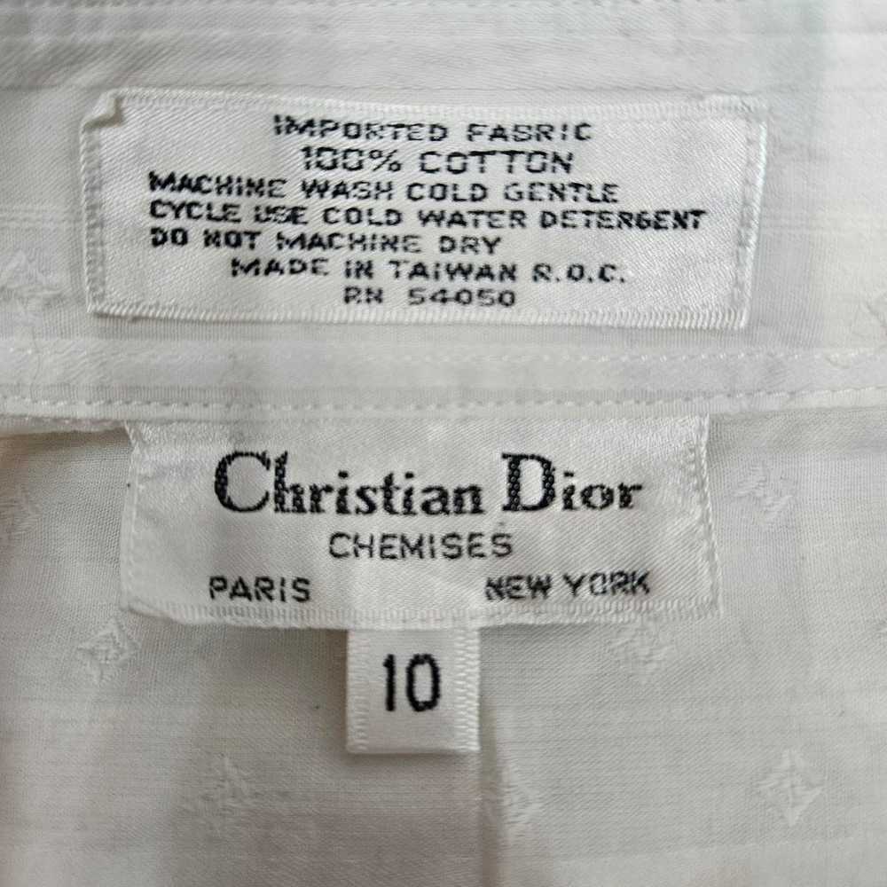 Christian Dior Chemise White on White Pinstripe B… - image 8